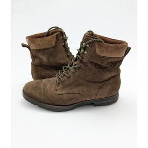 Mens Born Pike Lace Brown Suede Leather Outdoor Hiking Boots H58623 Size 11